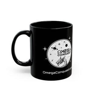 Omega Conquest Black Mug - 11oz