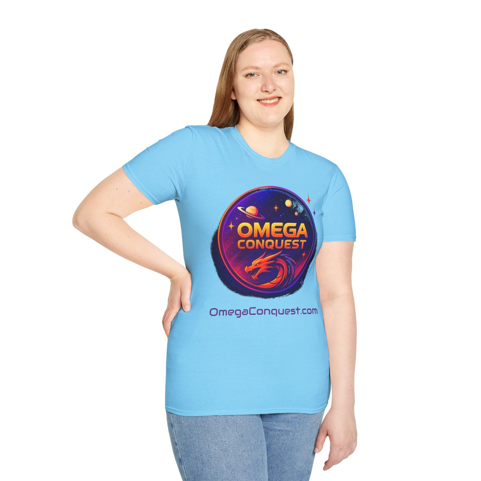 Omega Conquest Cosmic Dragon T-Shirt for Science Fiction Fan Merchandise - Image 22
