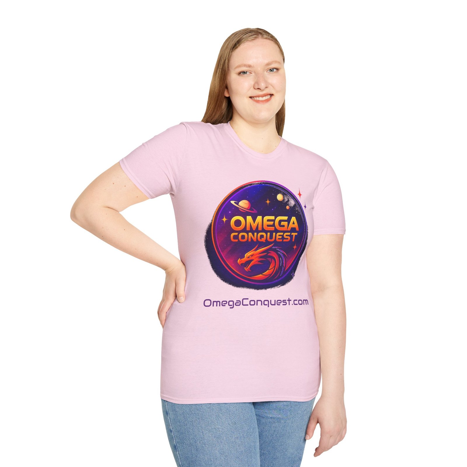 Omega Conquest Cosmic Dragon T-Shirt for Science Fiction Fan Merchandise - Image 25