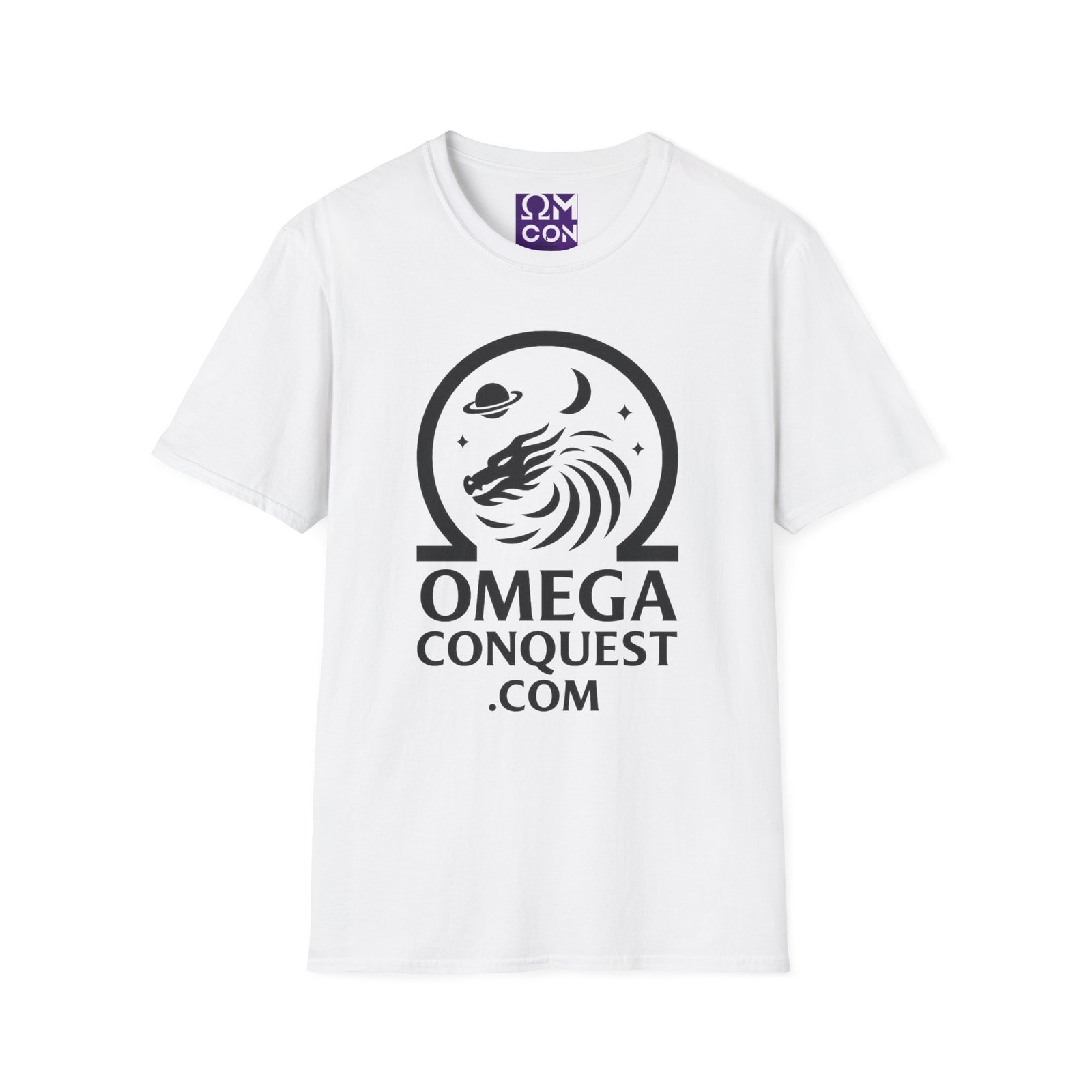 Omega Conquest - Minimalist Version Unisex Softstyle T-Shirt - Image 6