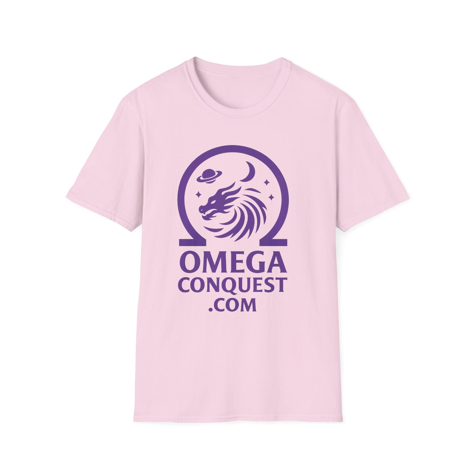 Omega Conquest - Minimalist Version Unisex Softstyle T-Shirt - Image 15