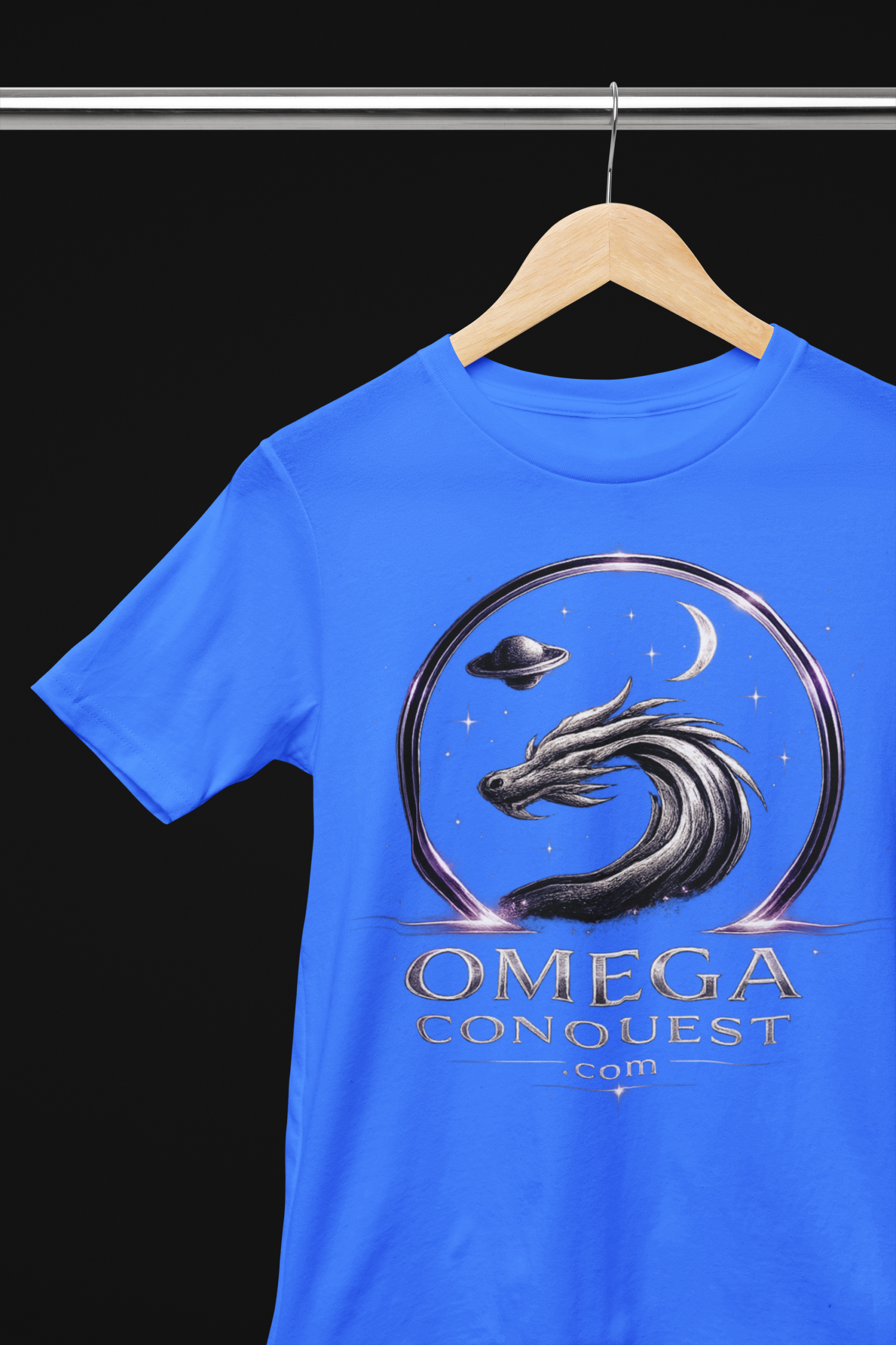 Omega Conquest Dragon Emblem Classic-Fit T-Shirt - Image 6